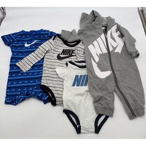 Nike Infant 4-Piece 6M Onesie Set With Long & Short Sleeves